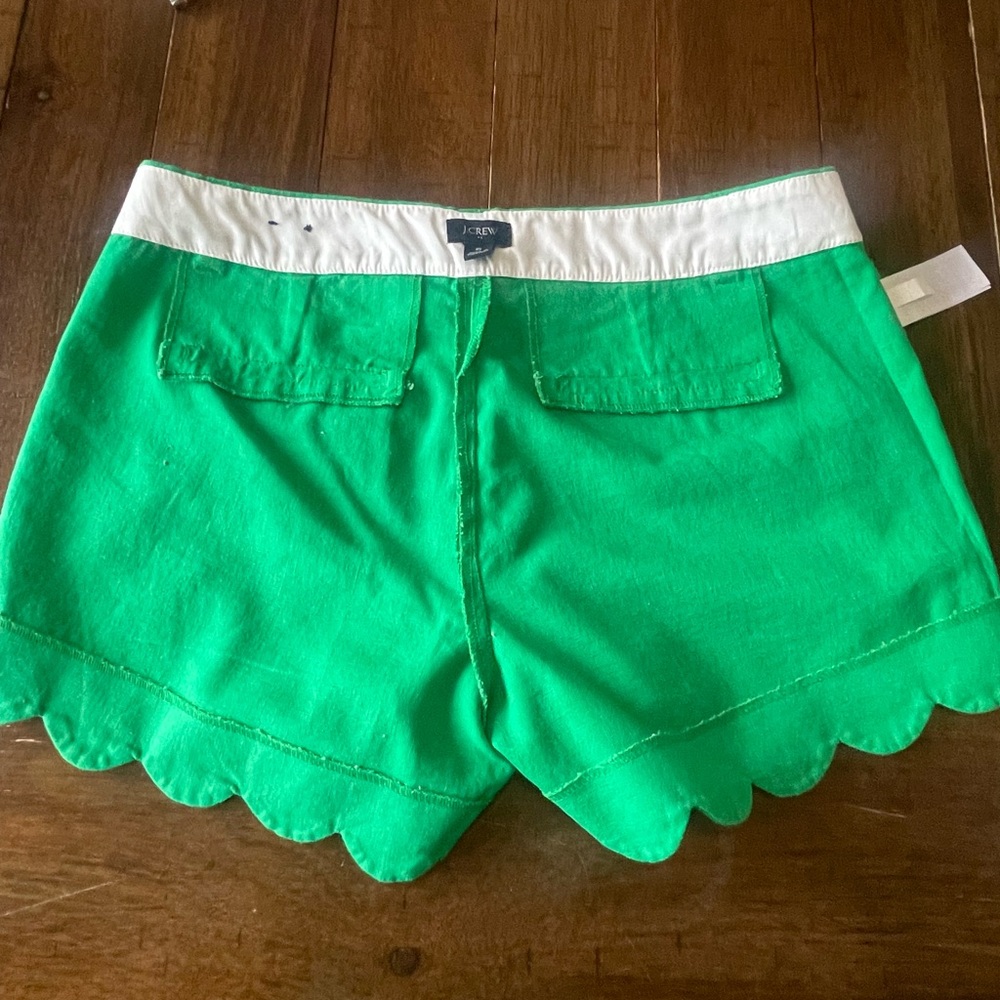 J. Crew Green High Waist Tailored Shorts - Picture 5 of 16